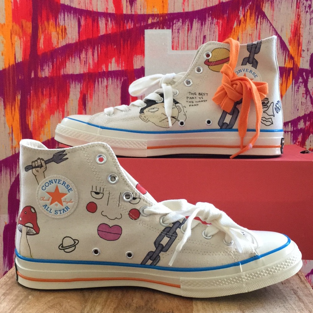 Converse size 12 men’s Chuck 70Hi artist series Tyler the Creator- New w…